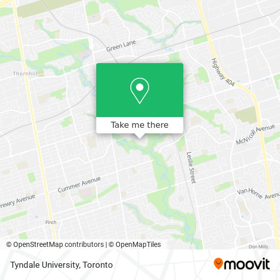 Tyndale University map