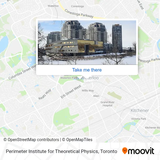 Perimeter Institute for Theoretical Physics map