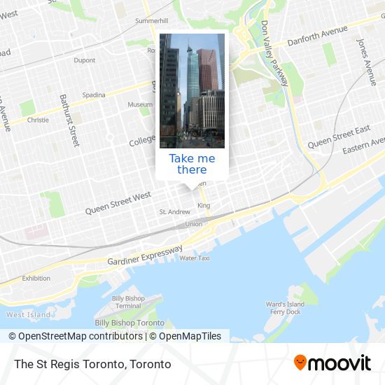 The St Regis Toronto map