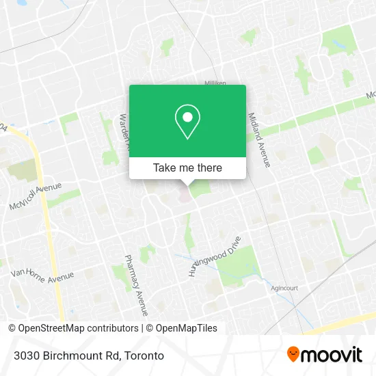 3030 Birchmount Rd map