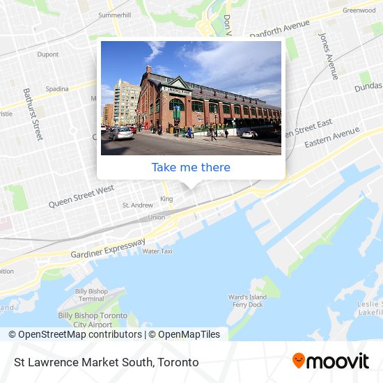 St Lawrence Market South map