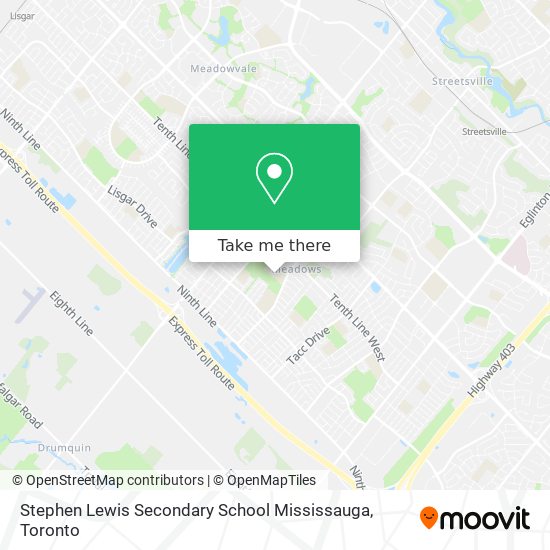 Stephen Lewis Secondary School Mississauga map