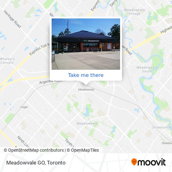 Meadowvale GO map