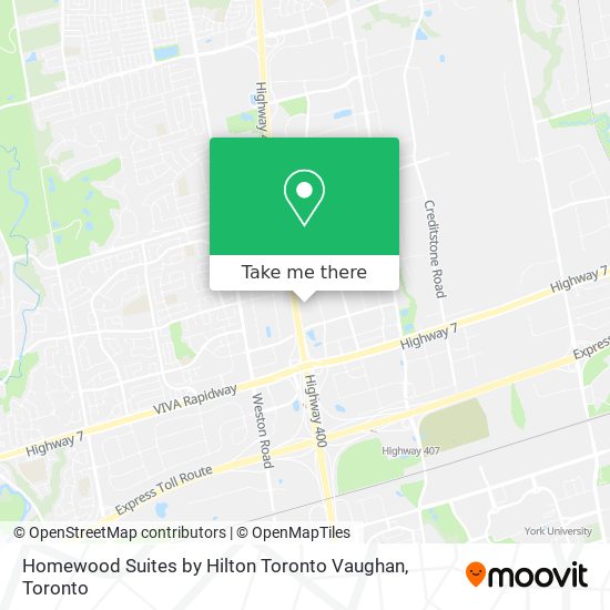 Homewood Suites by Hilton Toronto Vaughan map