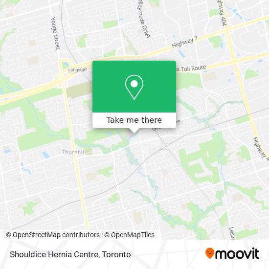 Shouldice Hernia Centre map