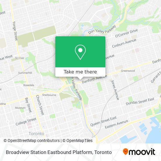 Broadview Station Eastbound Platform plan