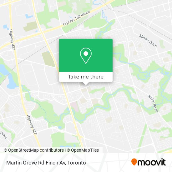 Martin Grove Rd Finch Av map