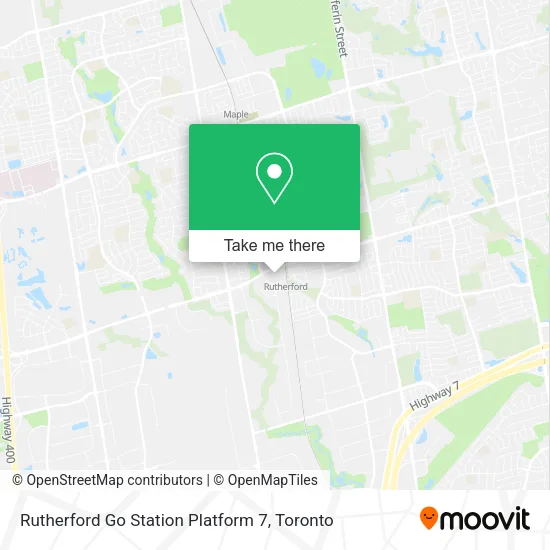 Rutherford Go Station Platform 7 map