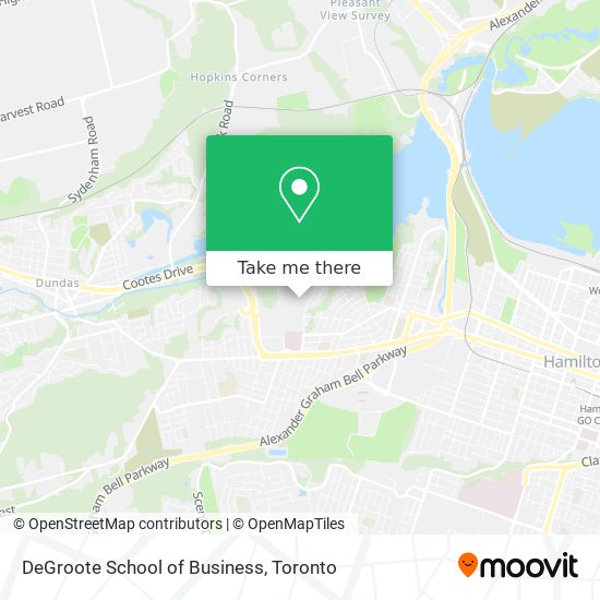DeGroote School of Business map