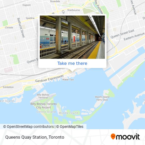 Queens Quay Station map