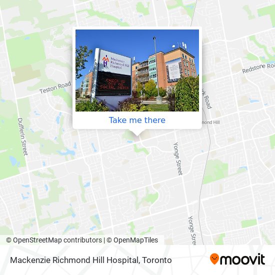 Mackenzie Richmond Hill Hospital plan