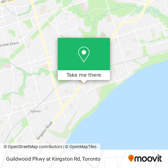 Guildwood Pkwy at Kingston Rd map