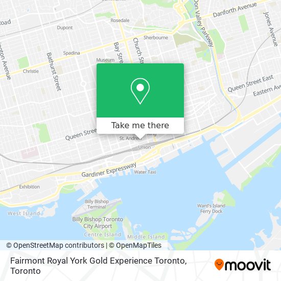 Fairmont Royal York Gold Experience Toronto plan