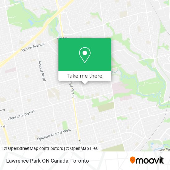 Lawrence Park ON Canada map