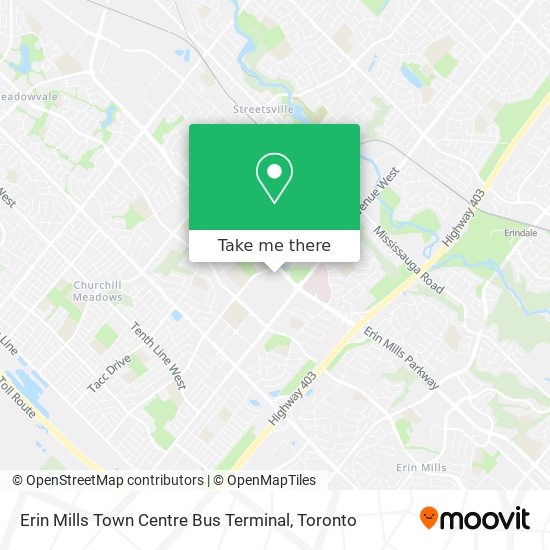 Erin Mills Town Centre Bus Terminal plan