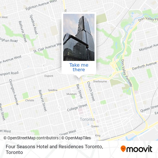 Four Seasons Hotel and Residences Toronto map