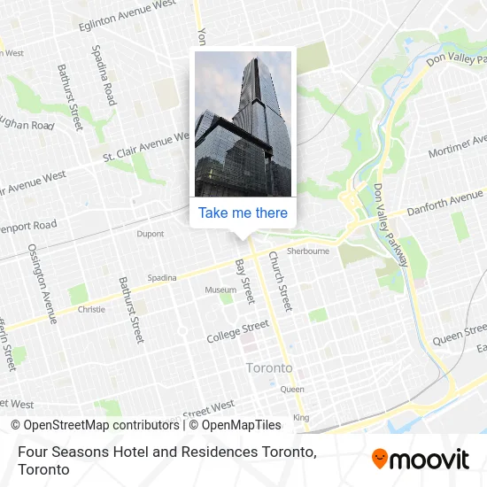 Four Seasons Hotel and Residences Toronto map