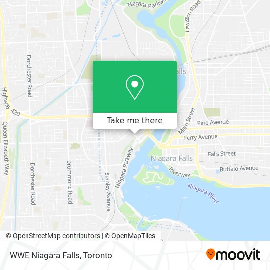 WWE Niagara Falls map