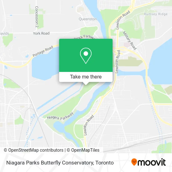 Niagara Parks Butterfly Conservatory map