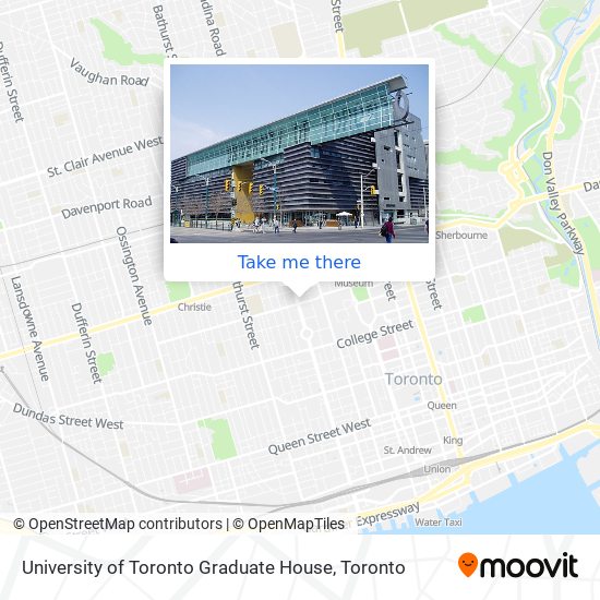 University of Toronto Graduate House map