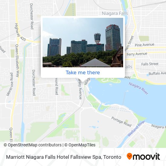 Marriott Niagara Falls Hotel Fallsview Spa map