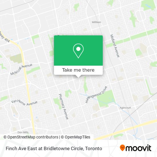 Finch Ave East at Bridletowne Circle plan