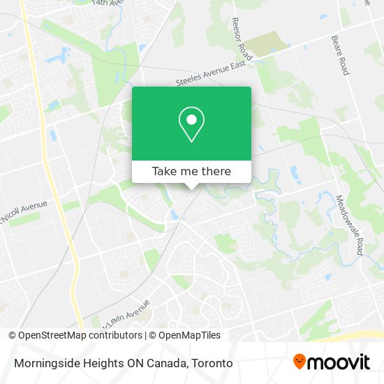 Morningside Heights ON Canada map