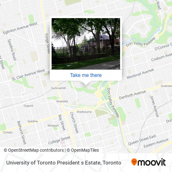 University of Toronto President s Estate map