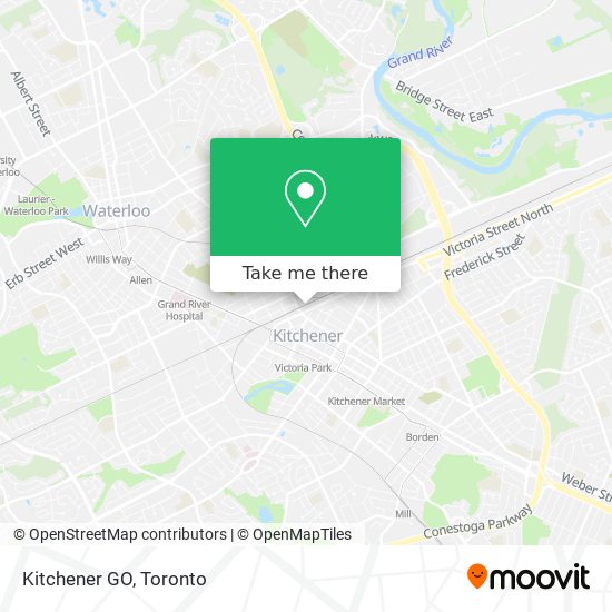 Kitchener GO map