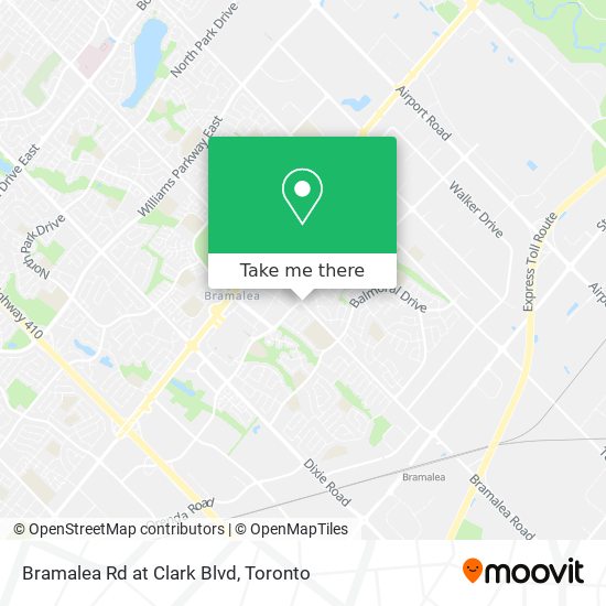 Bramalea Rd at Clark Blvd map