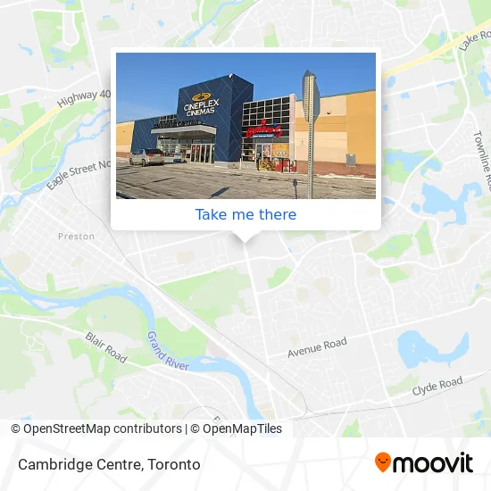Cambridge Centre map
