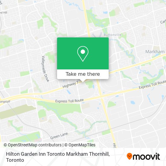 Hilton Garden Inn Toronto Markham Thornhill map
