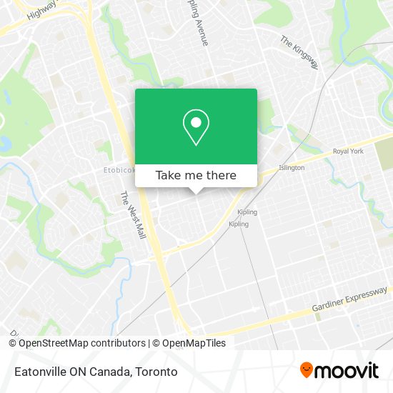 Eatonville ON Canada map