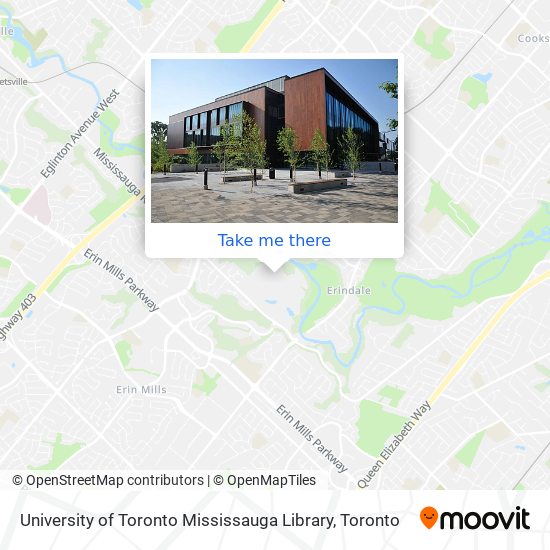 University of Toronto Mississauga Library map