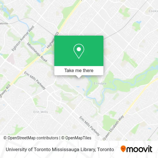 University of Toronto Mississauga Library map