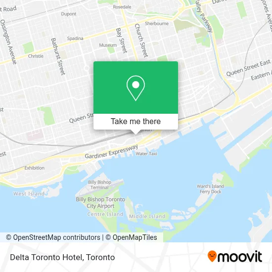 Delta Toronto Hotel map