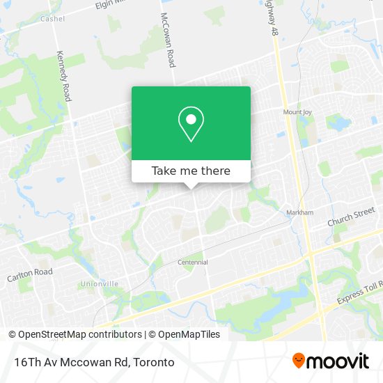 16Th Av Mccowan Rd map