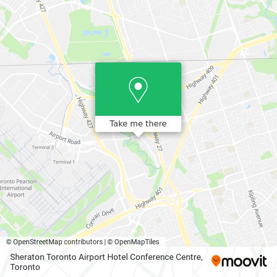 Sheraton Toronto Airport Hotel Conference Centre map