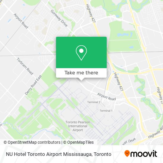 NU Hotel Toronto Airport Mississauga plan