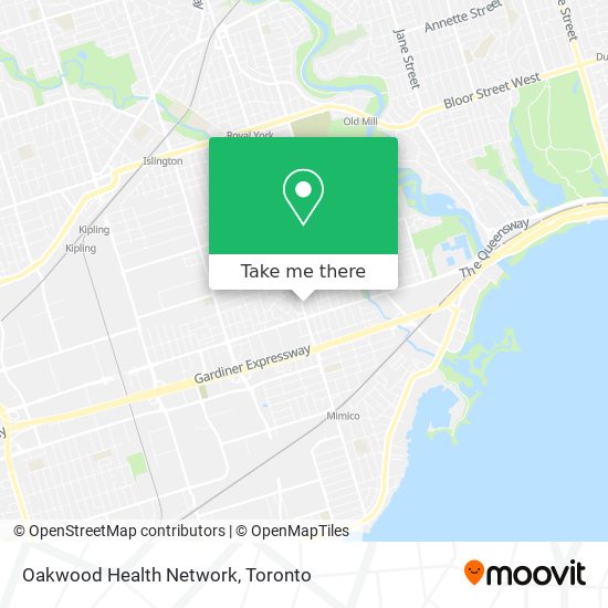 Oakwood Health Network map