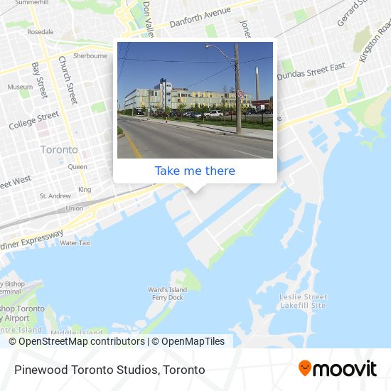 Pinewood Toronto Studios map