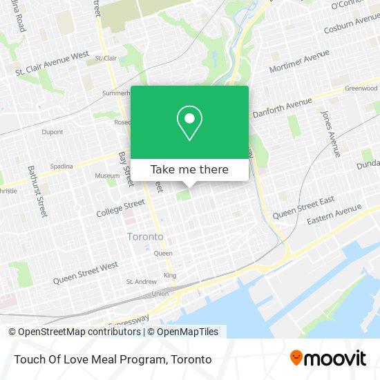 Touch Of Love Meal Program map