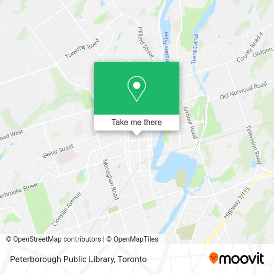 Peterborough Public Library map