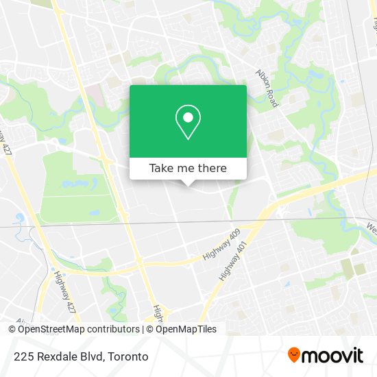 225 Rexdale Blvd map