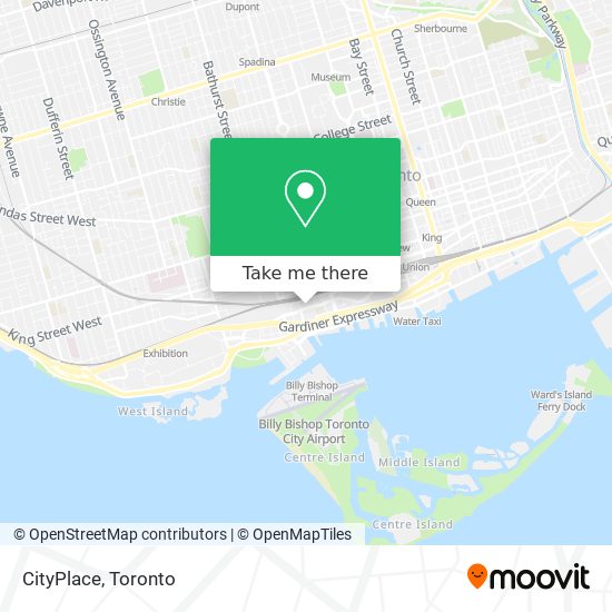 CityPlace map