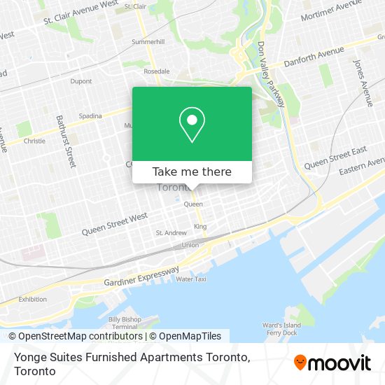 Yonge Suites Furnished Apartments Toronto plan