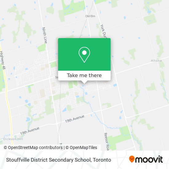 Stouffville District Secondary School map