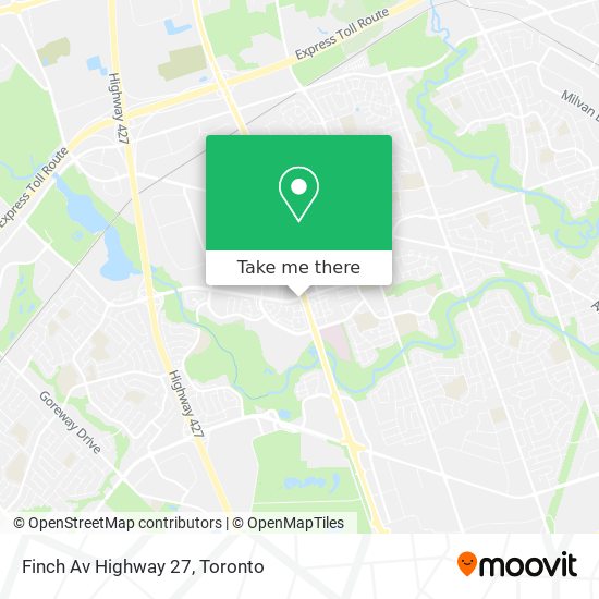 Finch Av Highway 27 map