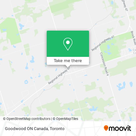 Goodwood ON Canada map