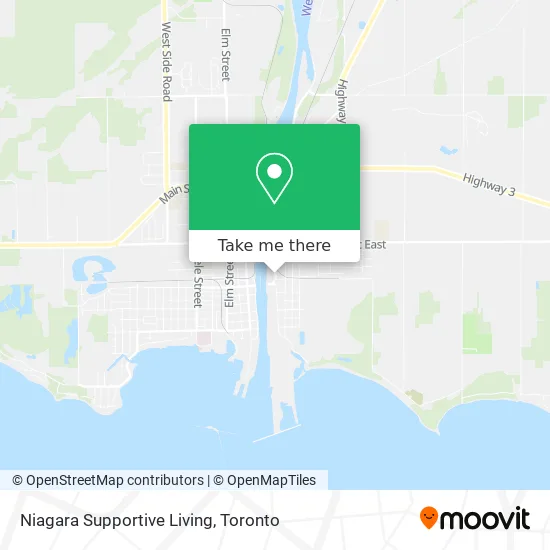 Niagara Supportive Living map